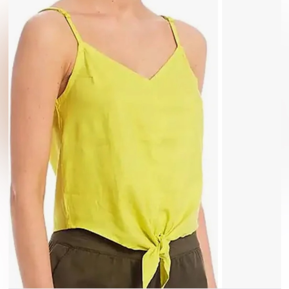 The North Face Womens Tank Top Hillrose HMP Sulphr Green Bottom Tie Spaghetti